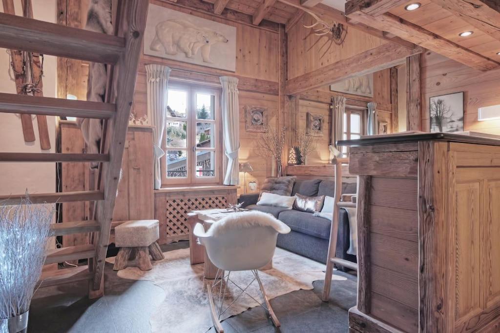 Апартаменты Duplex Chaleureux Au Coeur De Megeve 2 P Экстерьер фото