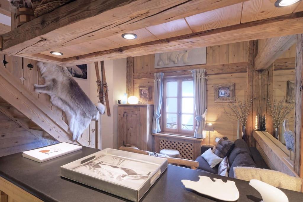 Апартаменты Duplex Chaleureux Au Coeur De Megeve 2 P Экстерьер фото